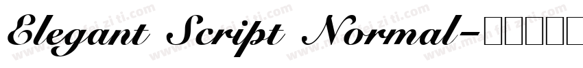 Elegant Script Normal字体转换